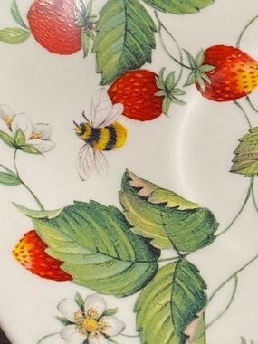 Alpine Strawberry by Roy Kirkham Saucer Plate